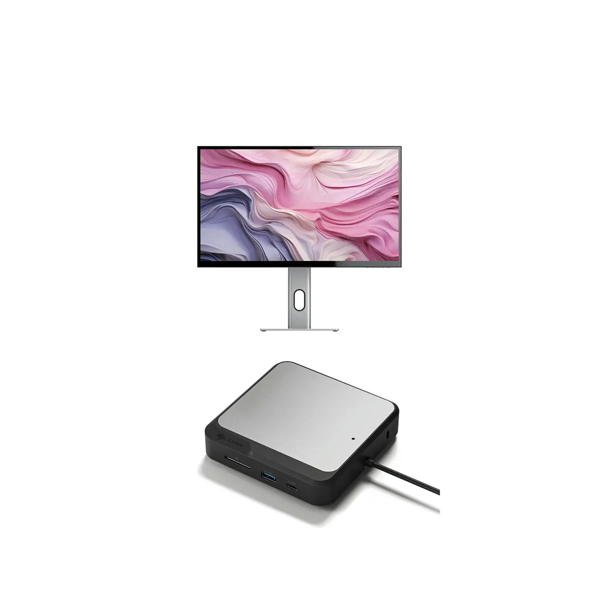 CLARITY 27" UHD 4K Monitor + Dual 4K Universal Docking Station - DisplayPort Edition