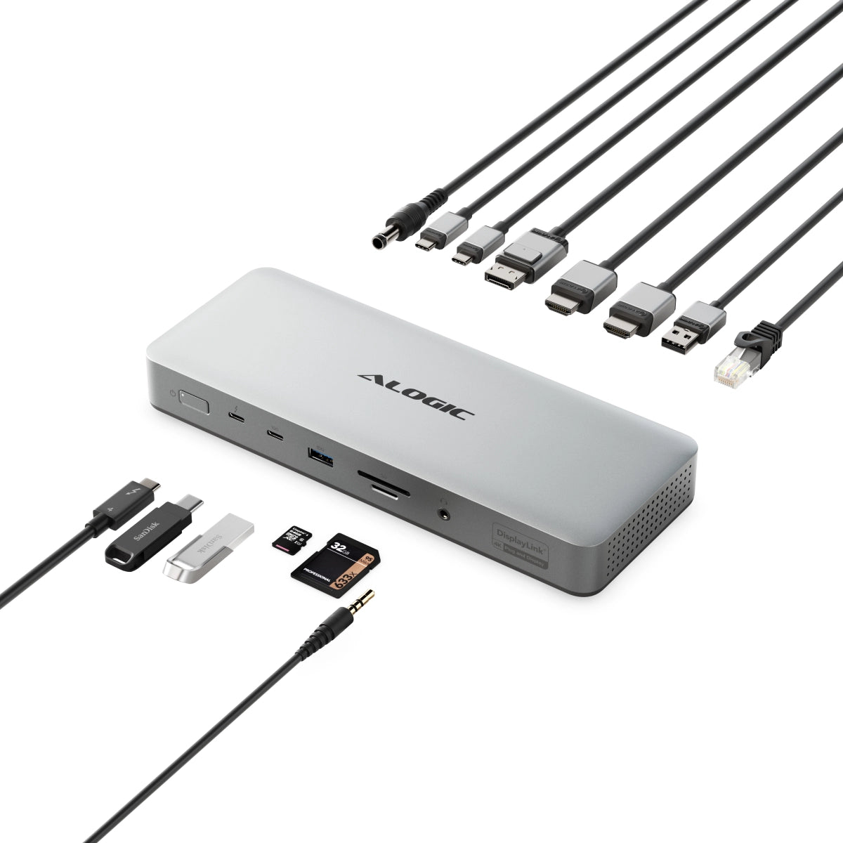 ALOGIC Quad 4K Display Thunderbolt Hybrid Universal Docking Station – DU4