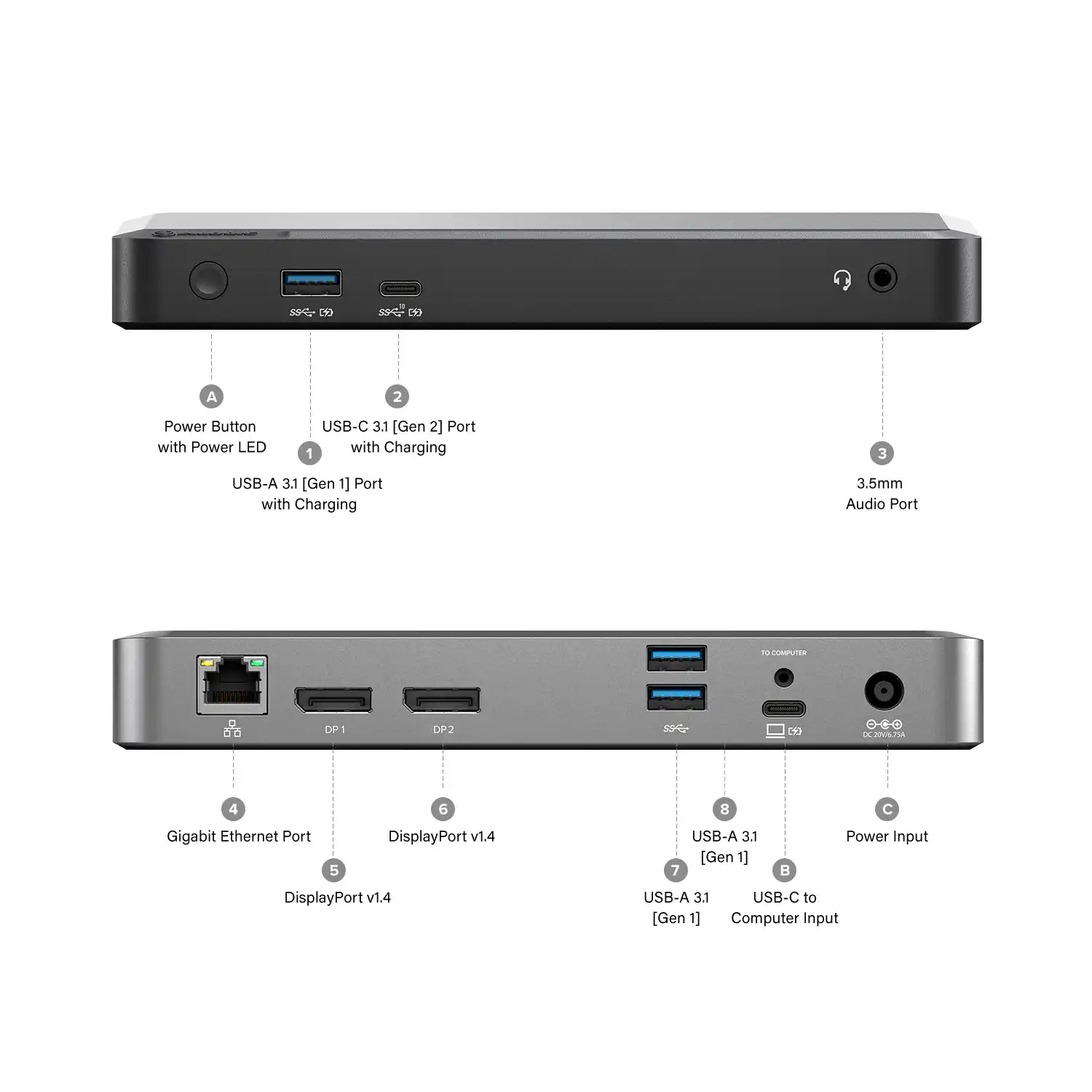 CLARITY 27" UHD 4K Monitor (Pack of 2) + DX2 Dual 4K Display Universal Docking Station - with 65W Power Delivery