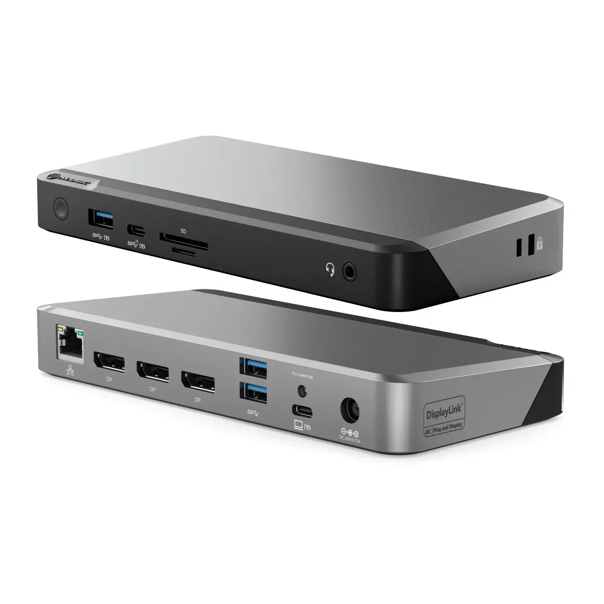 CLARITY 27" UHD 4K Monitor (Pack of 3) + DX3 Triple 4K Display Universal Docking Station - with 100W Power Delivery