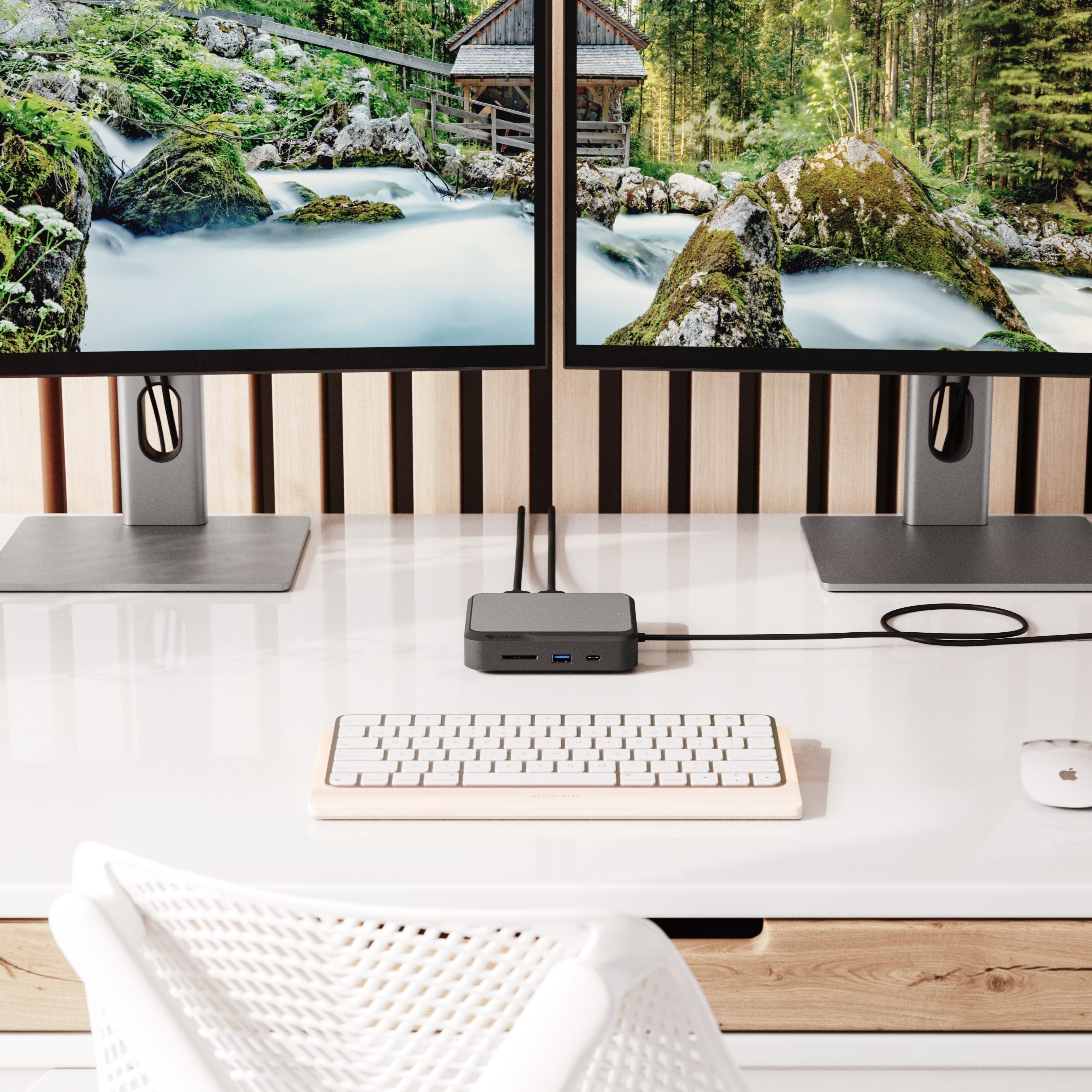 CLARITY 27" UHD 4K Monitor (Pack of 2) + Dual 4K Universal Docking Station - HDMI Edition