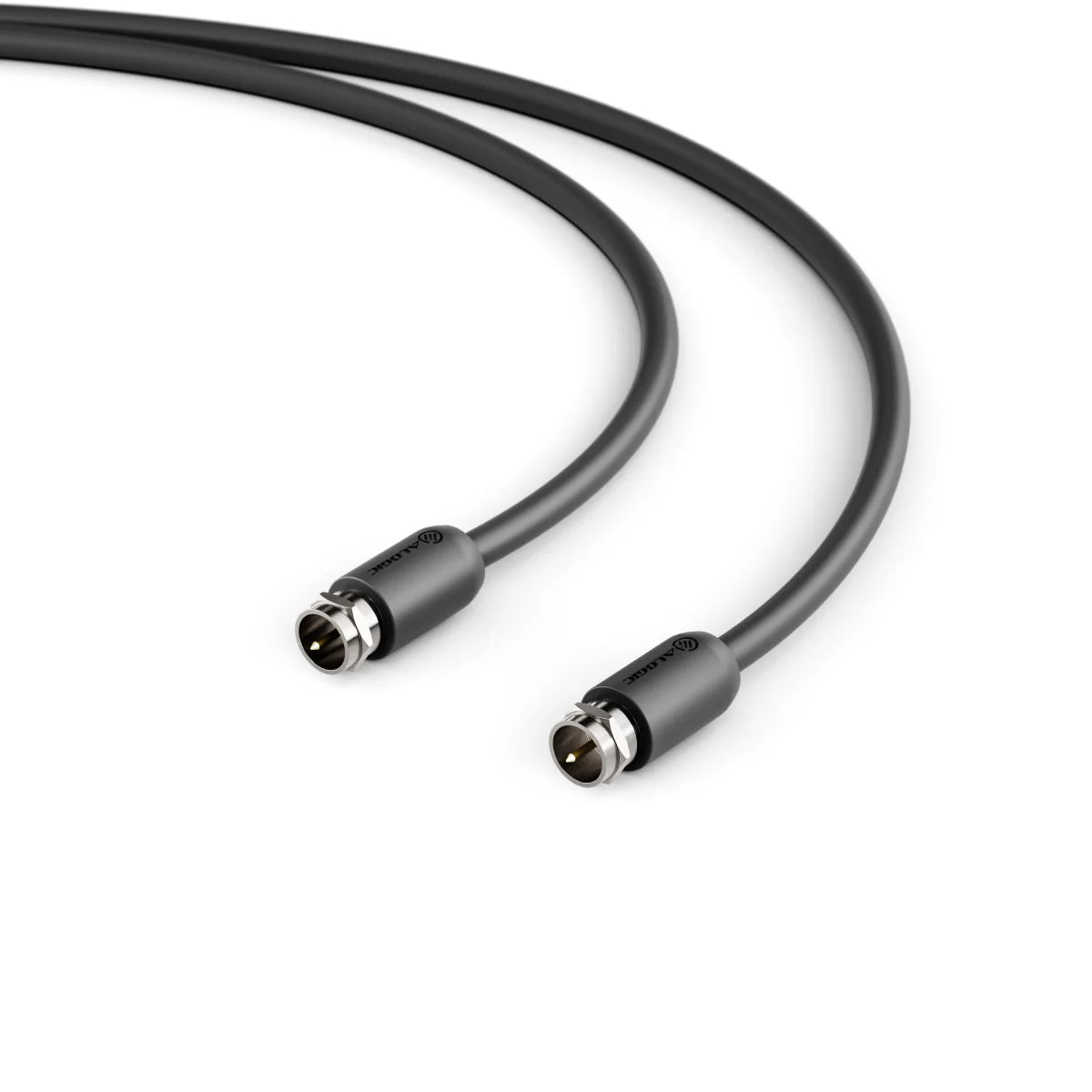 Elements Series Universal TV Antenna Cable F-Type with PAL and F-Type Right Angle Adapters