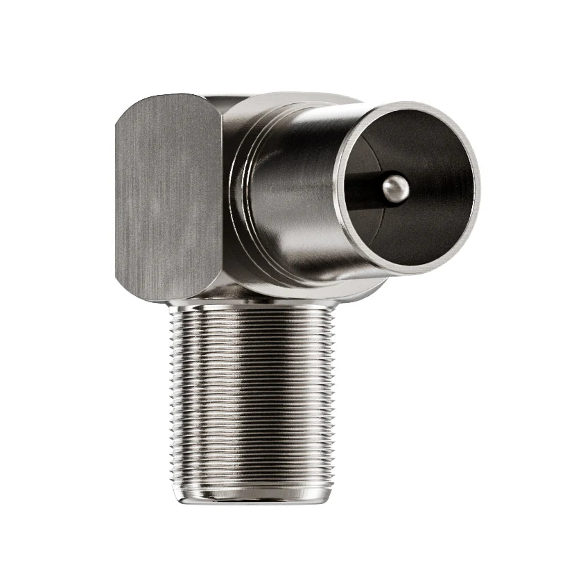 Elements Series Universal TV Antenna Cable F-Type with PAL and F-Type Right Angle Adapters