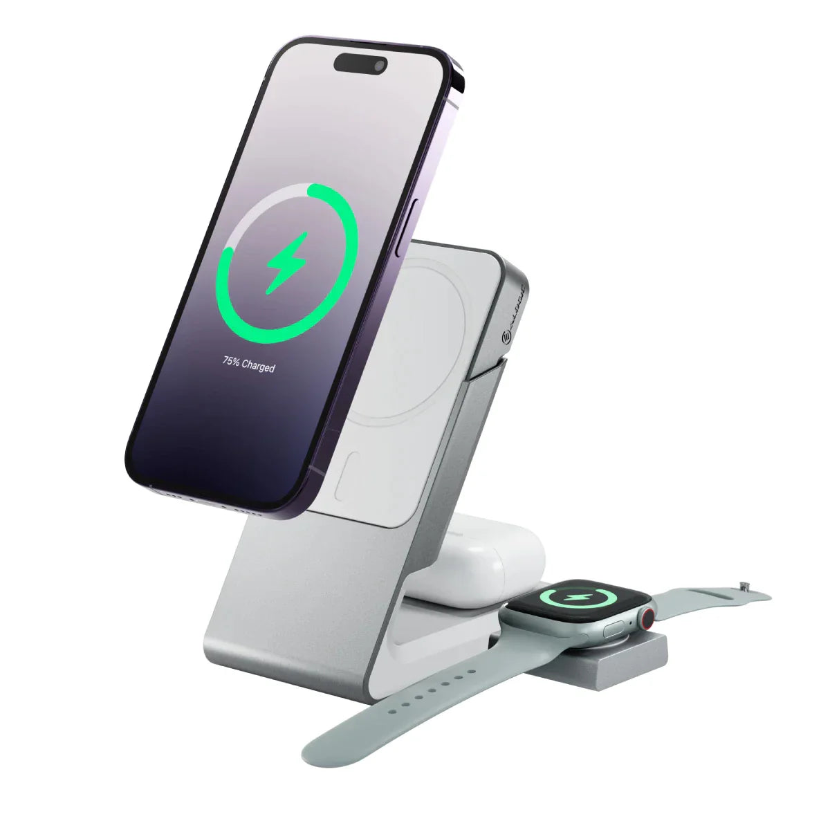 Matrix 3-In-1 Universal Magnetic Charging Dock with Apple Watch Charger