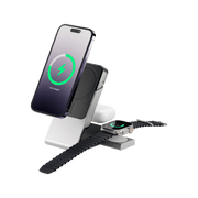 Matrix+ 3-in-1 Magnetic Charging Dock with 5000mAH Wireless Power Bank & 30W Multi Country Power Adapter