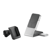 Matrix+ Flow 3-in-1 Charging Dock with Wireless 5000mAH Power Bank and Car Charger Cradle