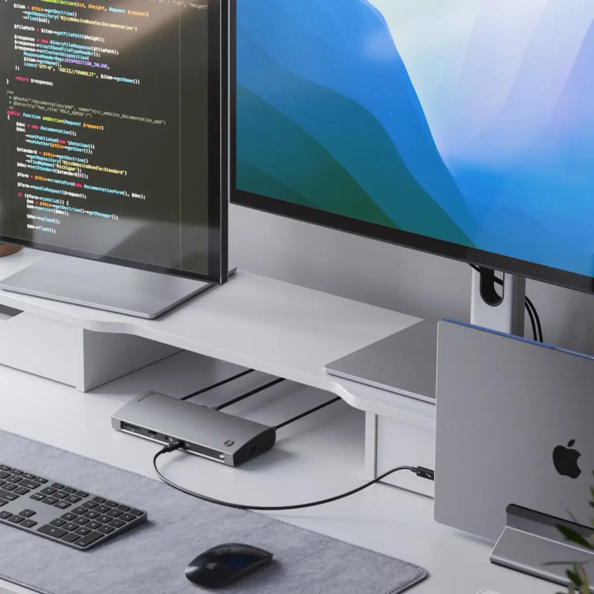 CLARITY 27" UHD 4K Monitor (Pack of 2) + Thunderbolt 4 BLAZE Docking Station