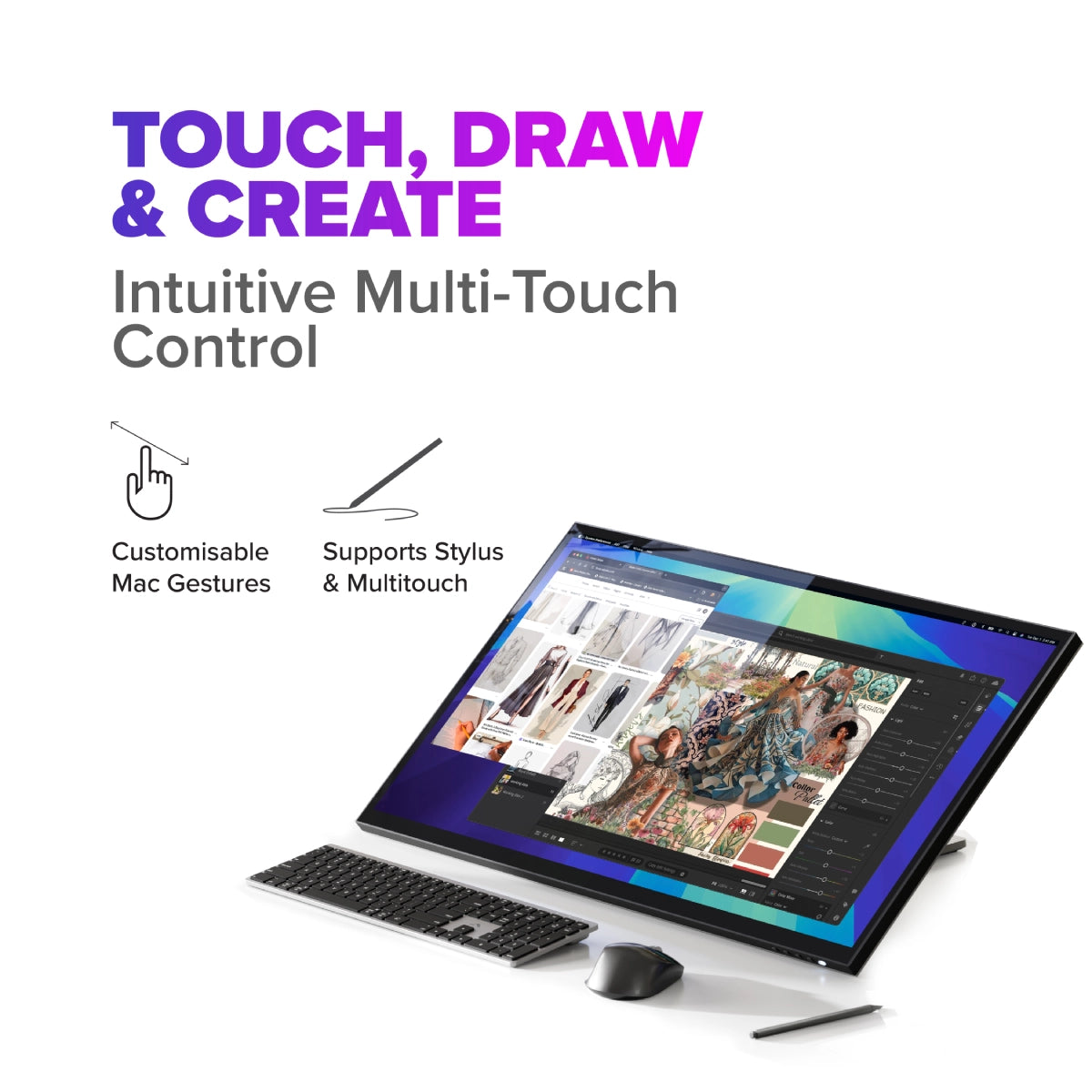 Clarity 6K Touch 32" UHD Monitor with USB-C Power Delivery and Touchscreen