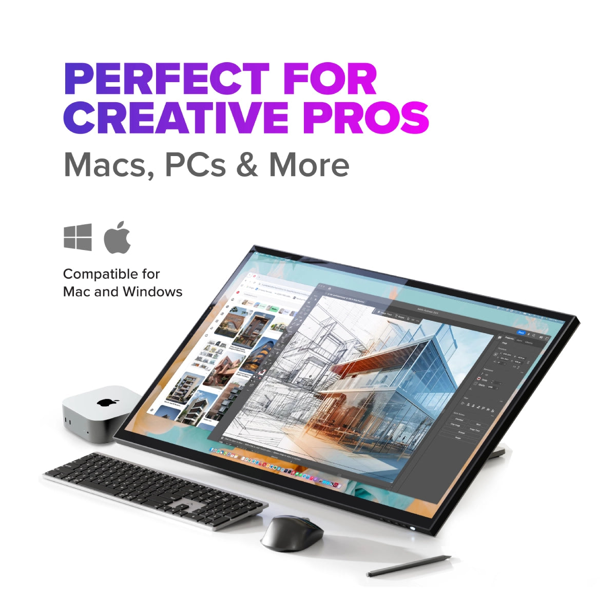 Clarity 6K Touch 32" UHD Monitor with USB-C Power Delivery and Touchscreen