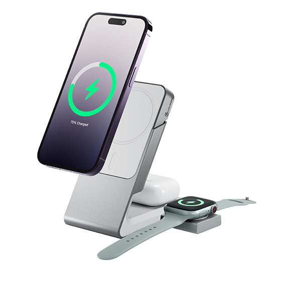 Matrix 3-in-1 Magnetic Charging Dock with Apple Watch Charger
