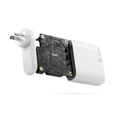 4X100 Rapid Power 4 Port 100W GaN Wall Charger - White - Includes 2m 100W USB-C Charging Cable