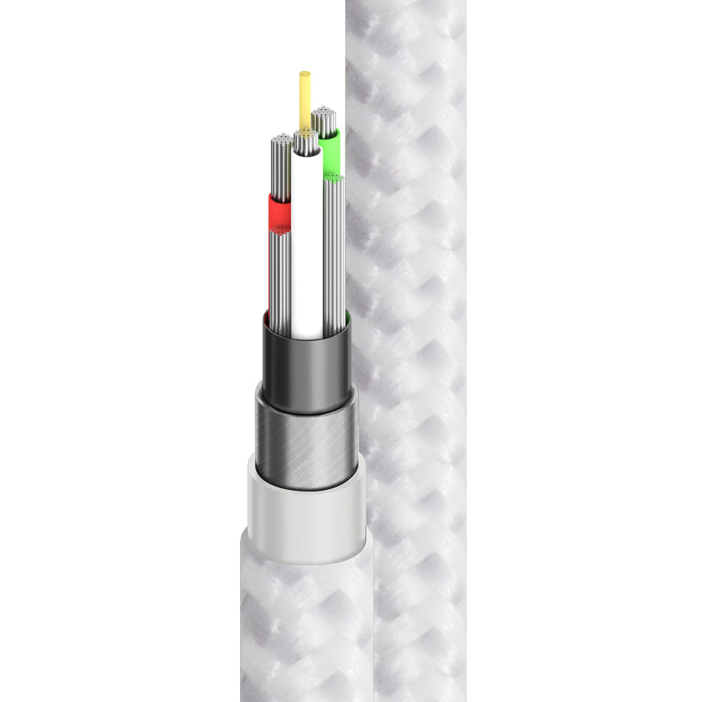 Super Ultra USB 2.0 USB-C to USB-A Cable - 3A/480Mbps - Silver - 0.3m