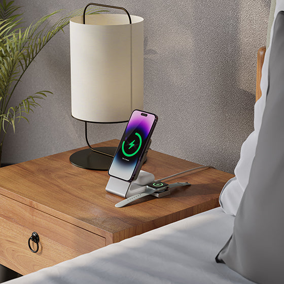 Matrix 3-in-1 Magnetic Charging Dock with Apple Watch Charger