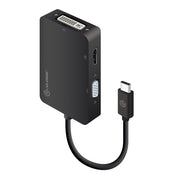 3-in-1 USB-C to HDMI DVI VGA Adapter - Male to 3-Female - Premium Series