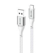 Super Ultra USB 2.0 USB-C to USB-A Cable - 3A/480Mbps - Silver - 0.3m