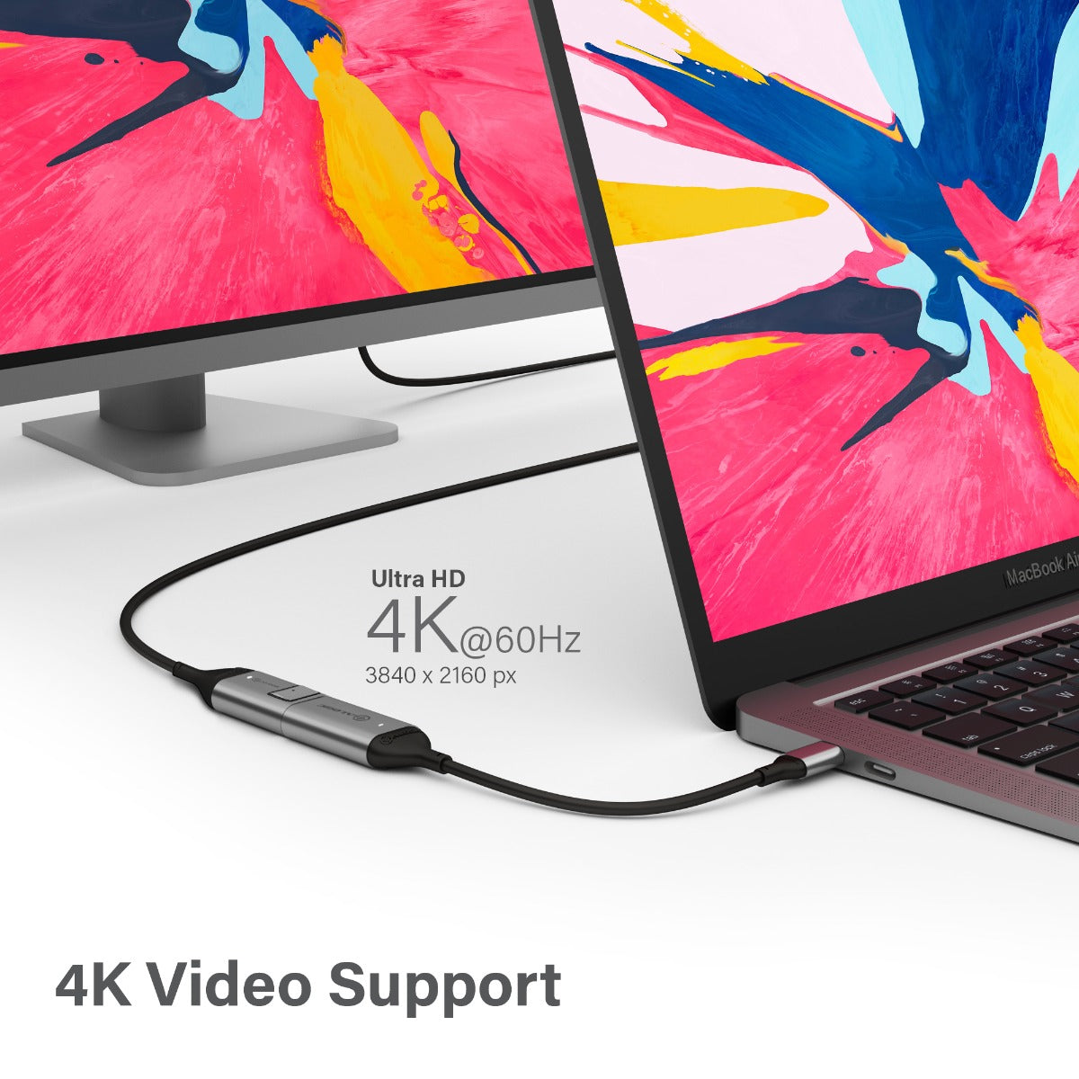 Ultra 15cm USB-C (Male) to DisplayPort (Female) Adapter - 4K 60Hz