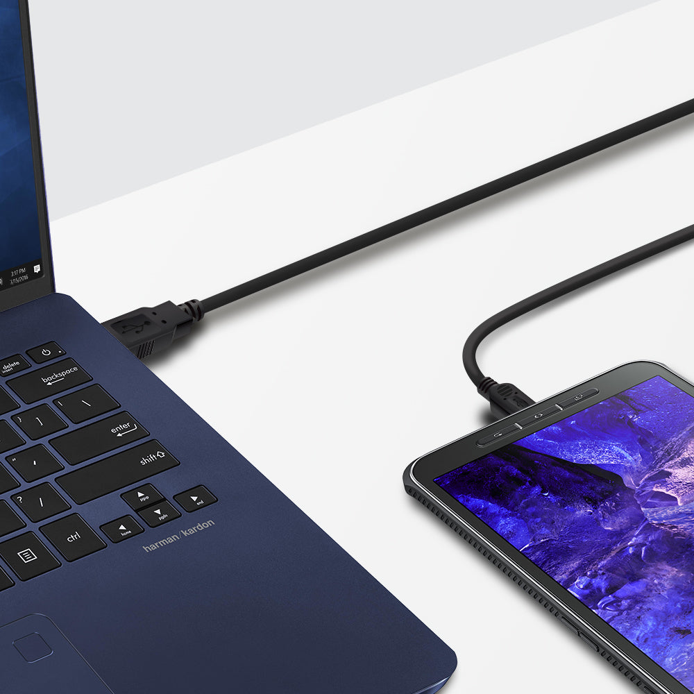 USB 2.0 Type A to Type B Mini Cable- Male to Male
