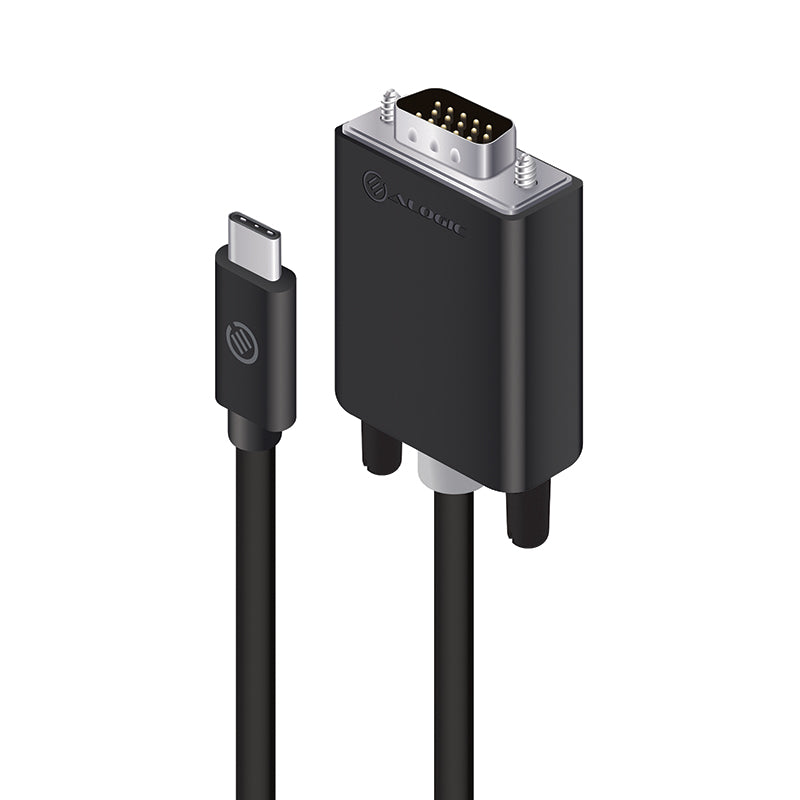USB-C to VGA Cable - Male to Male - 1m - Retail