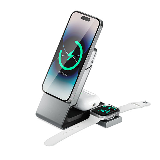 Matrix 3-in-1 Magnetic Charging Dock with Apple Watch Charger