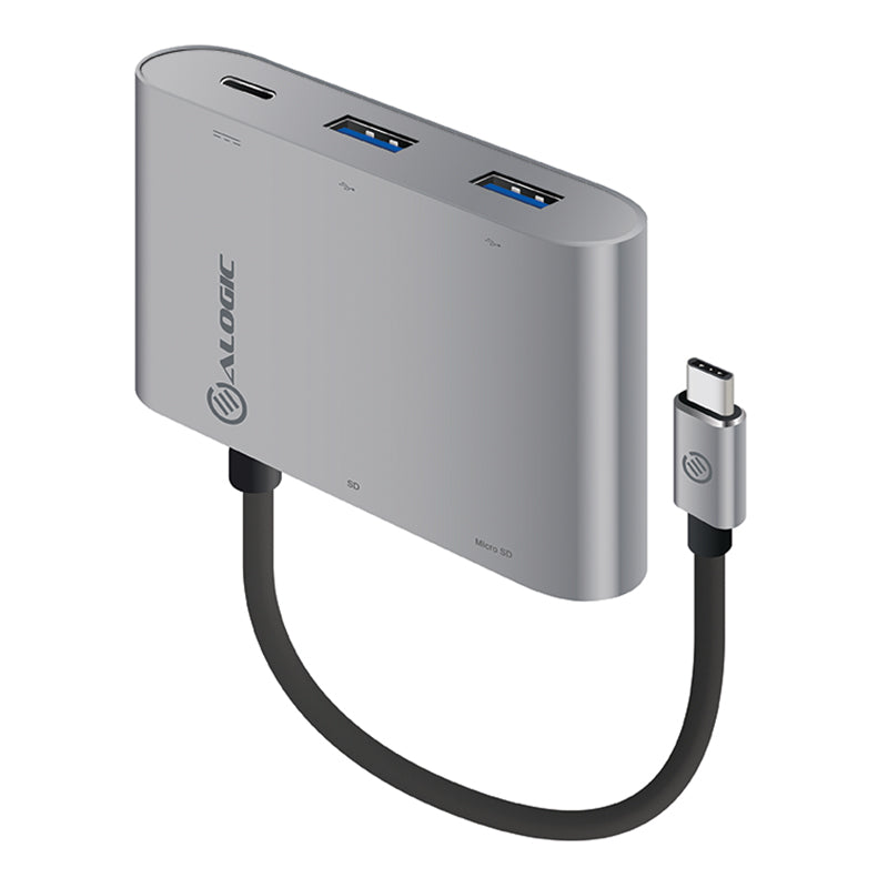 USB-C MultiPort Adapter with Card Reader/2 x USB 3.0/USB-C with Power Delivery