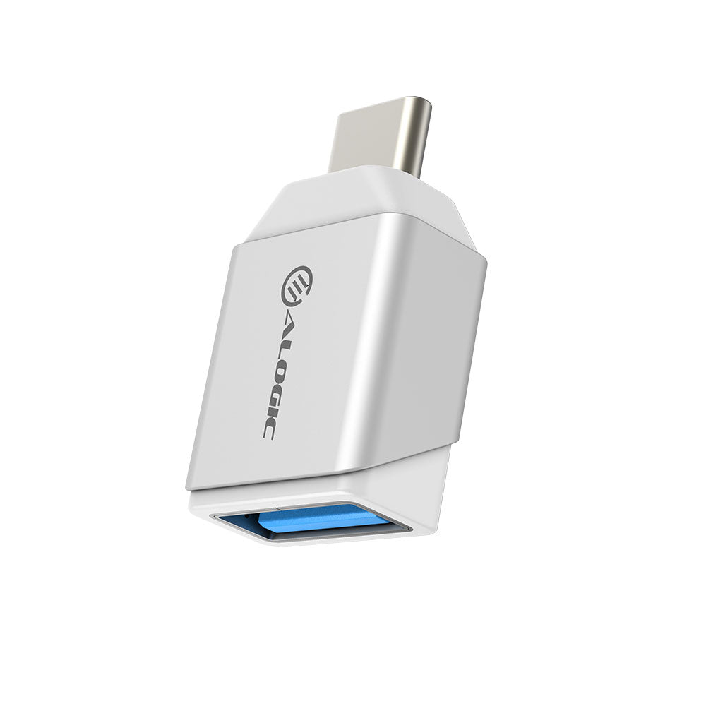 Ultra Mini USB-C to USB-A Adapter -Silver