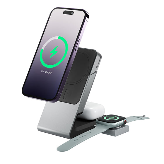 Matrix 3-in-1 Magnetic Charging Dock with Apple Watch Charger