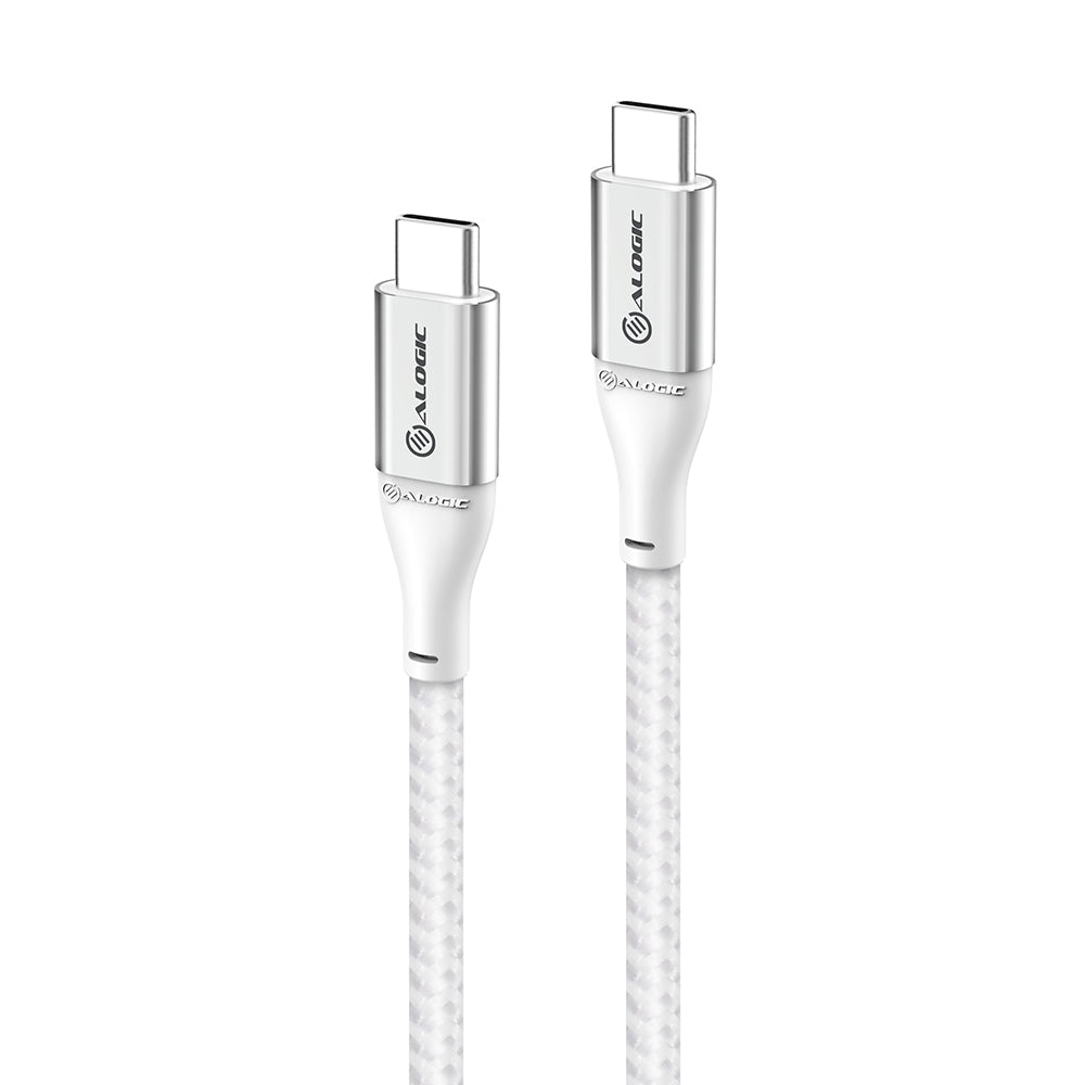 Super Ultra USB 2.0 USB-C to USB-C Cable - 5A/480Mbps - Silver - 30cm