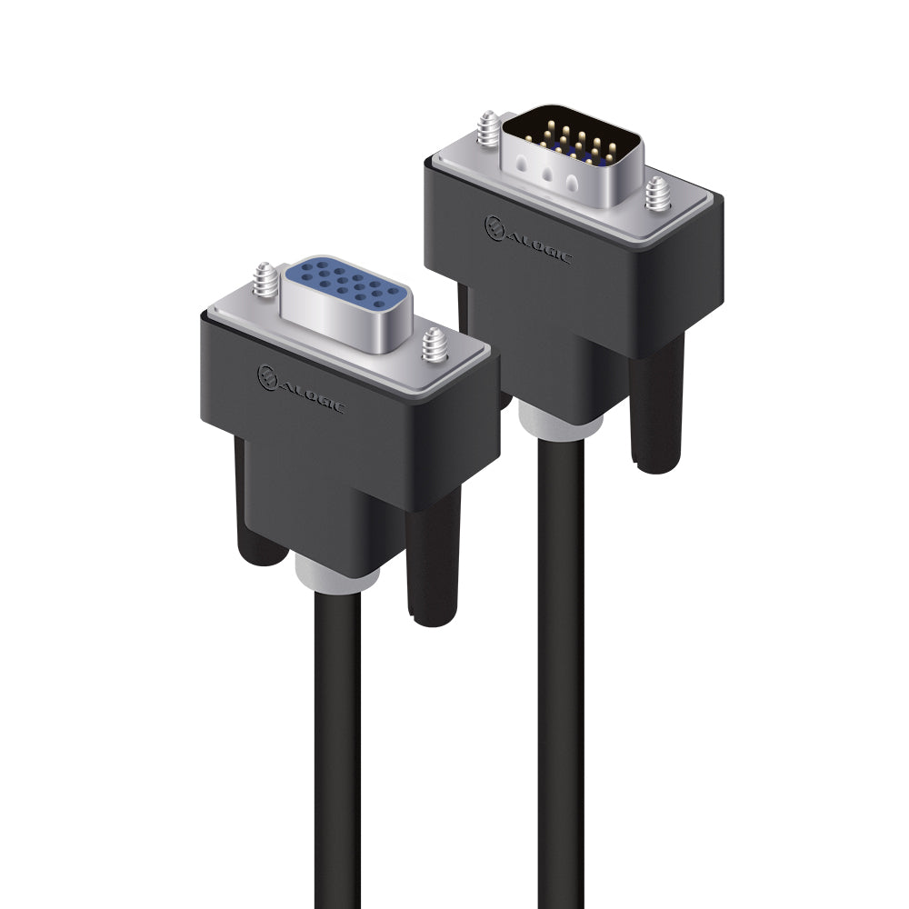 VGA/SVGA Premium Shielded Monitor Extension Cable With Filter - Male to Female - 2m