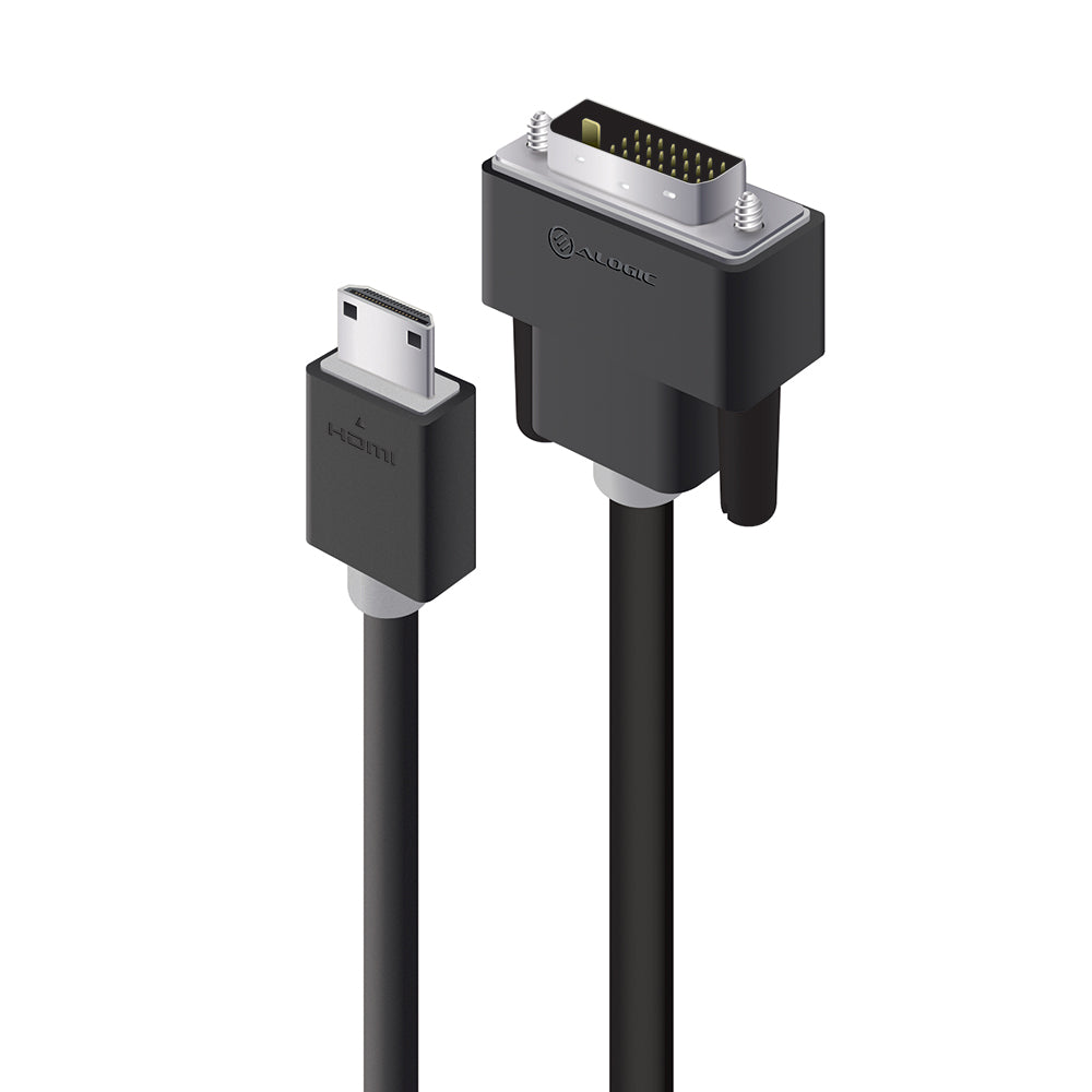 High Speed Mini HDMI to DVI Cable Male to Male - Pro Series - 1m
