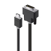 High Speed Mini HDMI to DVI Cable Male to Male - Pro Series - 1m