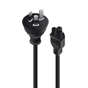 Aus 3 Pin Mains Plug to IEC C5 - Male to Female (10A) - 2m - Commercial