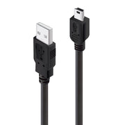 USB 2.0 Type A to Type B Mini Cable - Male to Male 1m