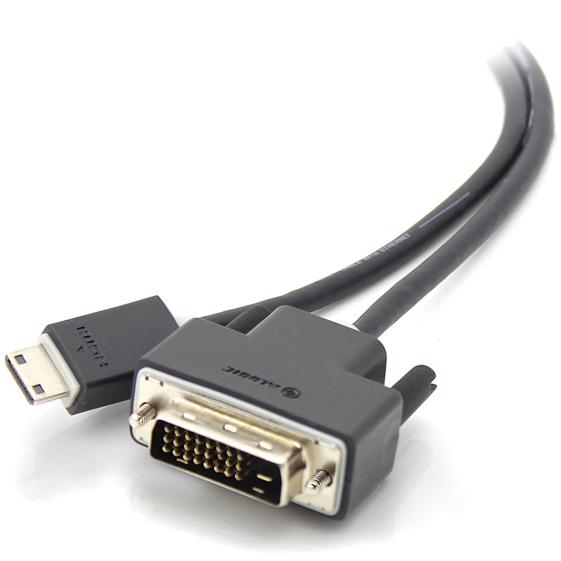 High Speed Mini HDMI to DVI Cable Male to Male - Pro Series - 1m