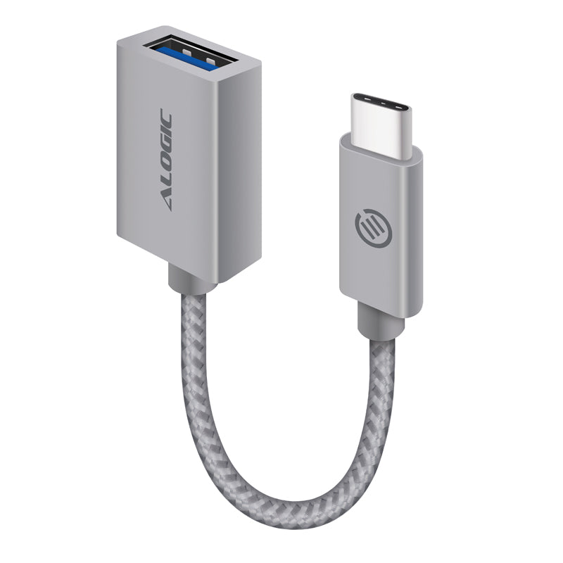 USB 3.1 (GEN 2) USB-C (Male) to USB-A (Female) Adapter - Prime Series - Space Grey