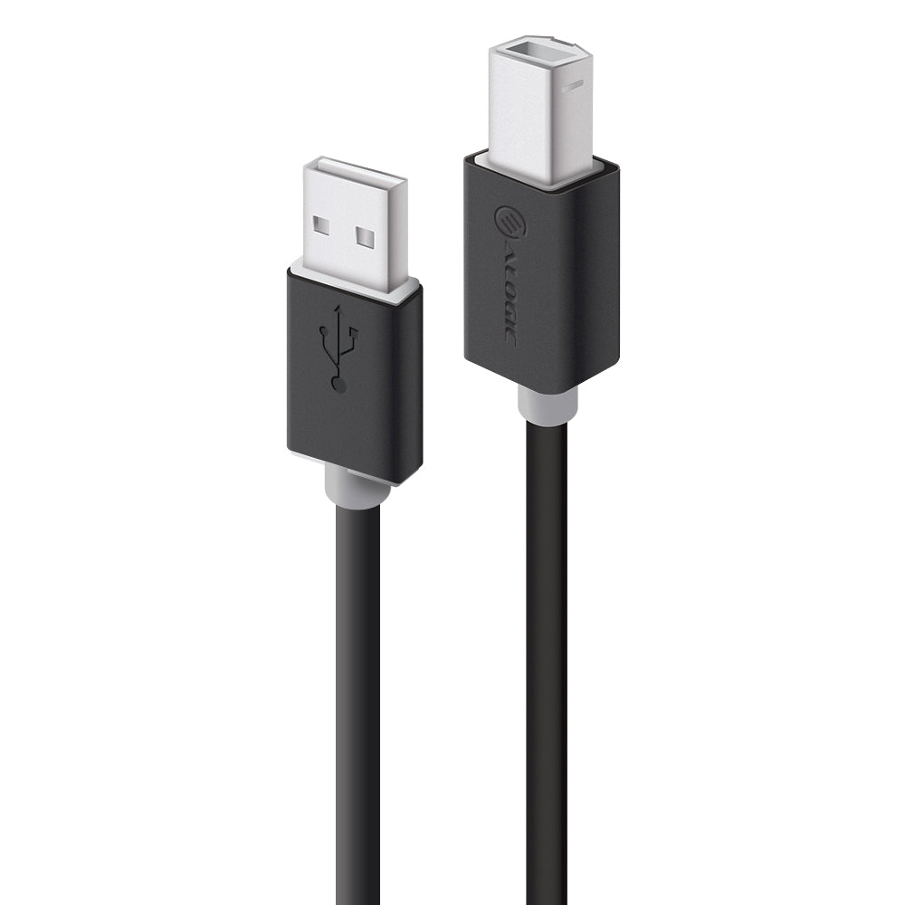 USB 2.0 Type A to Type B Cable - Male to Male 1m