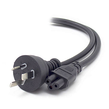 Aus 3 Pin Mains Plug to IEC C5 - Male to Female (10A) - 5m - Commercial