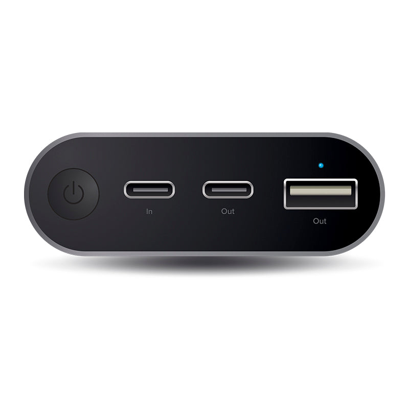 USB-C 15600mAh Portable Power Bank with Dual Output - 2.4A & 3A - Space Grey - Prime Series