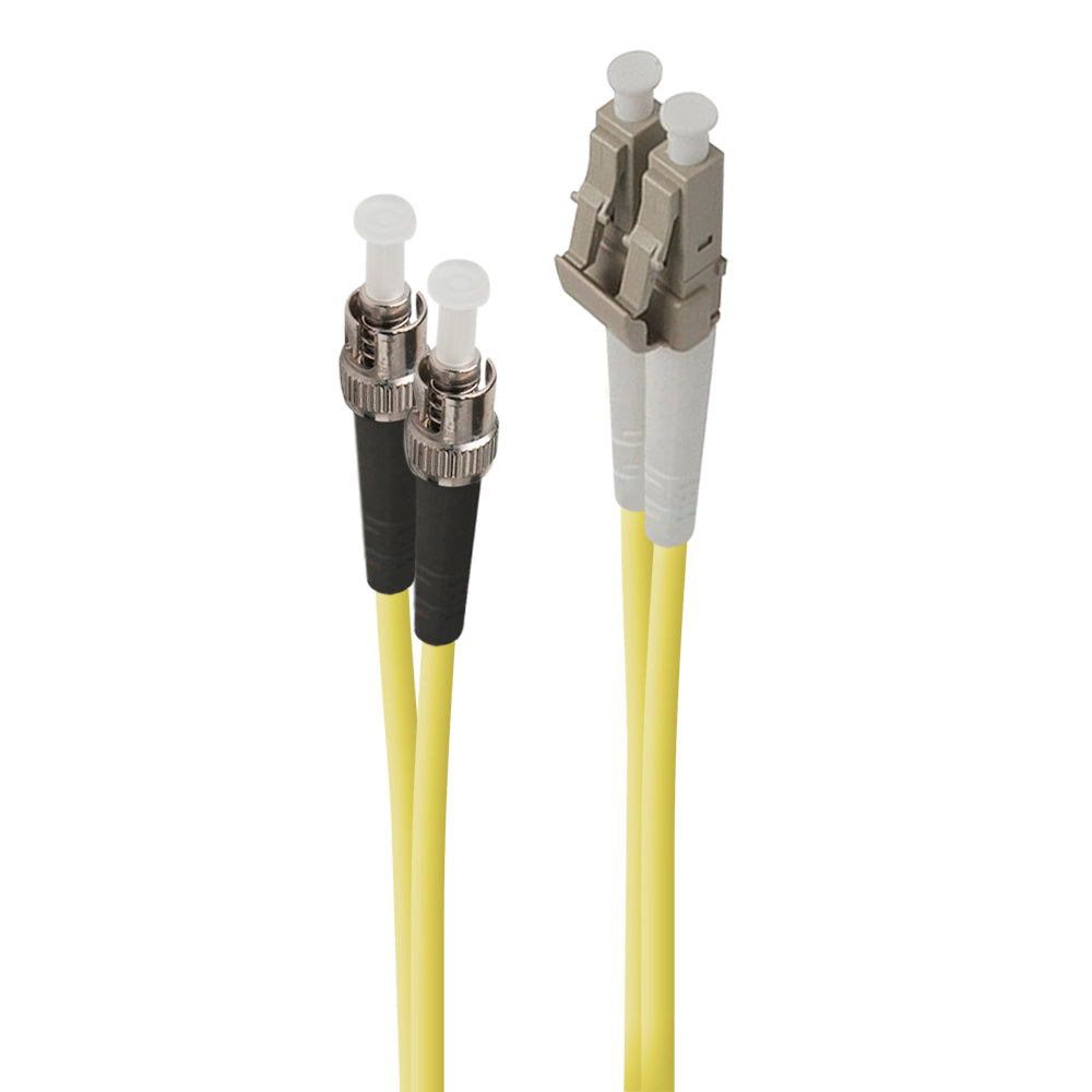LC-ST Single Mode Duplex LSZH Fibre Cable 09/125 OS2-1m
